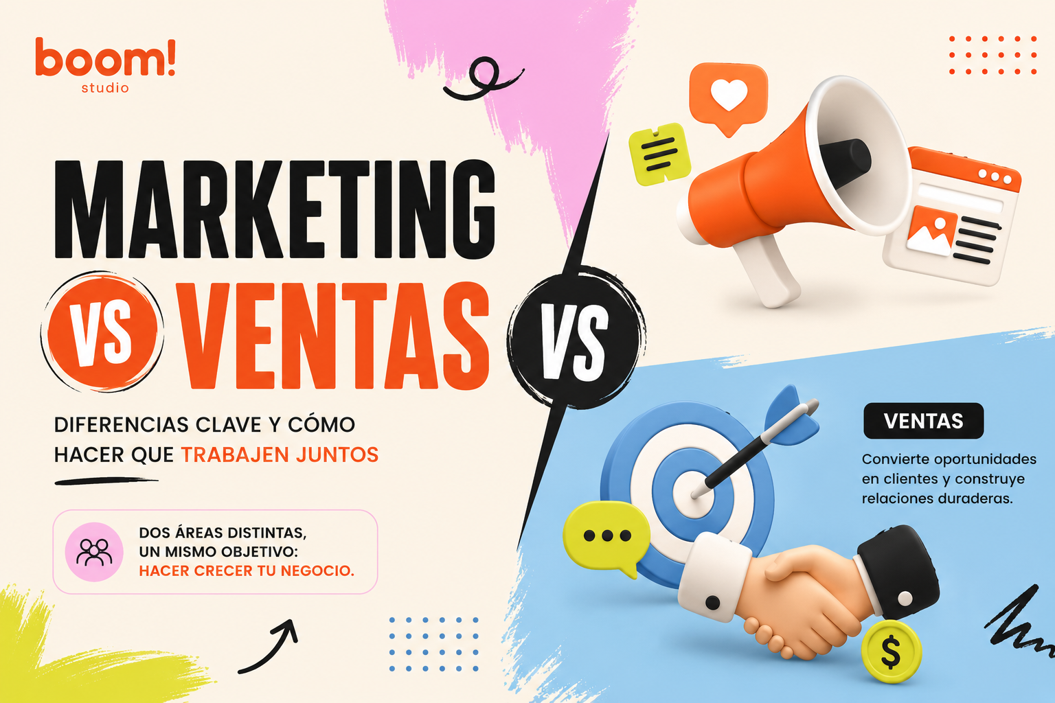 Marketing vs Ventas: diferencias clave y cómo hacer que trabajen juntos